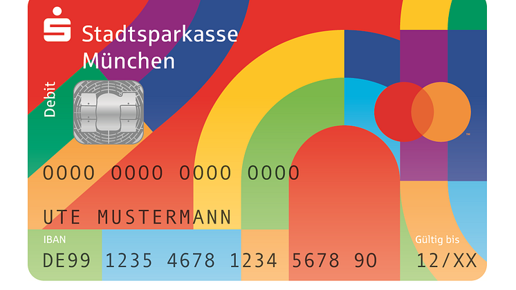 Sparkassen-Card mit Jubiläumsmotiv zum 200. Geburtstag der Stadtsparkasse München