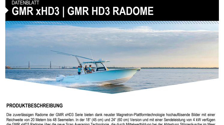 Datenblatt Garmin GMR xHD3-HD3 Radome