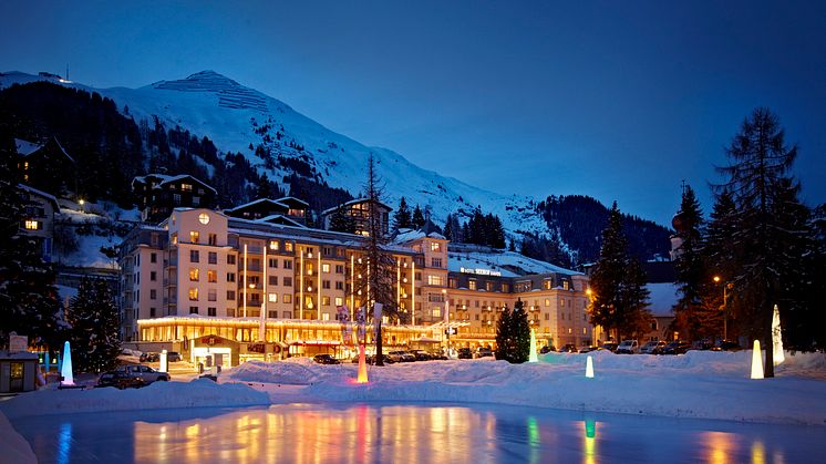 Außenansicht Fünf-Sterne Hotel Seehof Davos