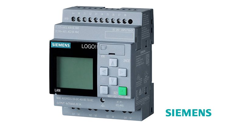 Tack vare molnanslutningen i LOGO! 8.3 från Siemens kan systemdata sparas överallt där det önskas. Fotokälla: Siemens