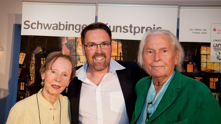 v.l.n.r.: Die Preisträger Anita Albus, André Hartmann und Ingo Maurer (Foto: Elisabeth Greil)