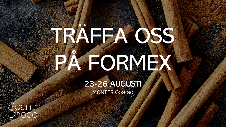Träffa oss på Formex i augusti 