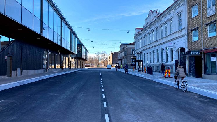 Norra Järnvägsgatan har öppnat.