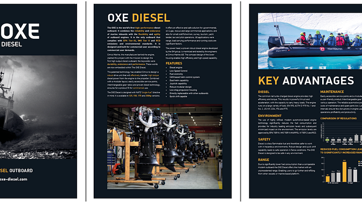 The all new OXE Diesel engine brochure