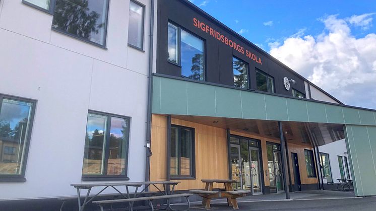 Sigfridsborgs skola i Nacka inviger helt ny skolbyggnad