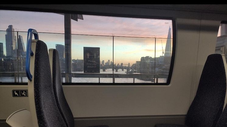 The view of Blackfriars station on-board a Thameslink train never disappoints