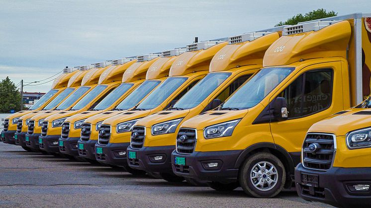 Oda med storinnkjøp av Ford Transit varebiler: Viktig skritt på veien mot helelektrisk transport