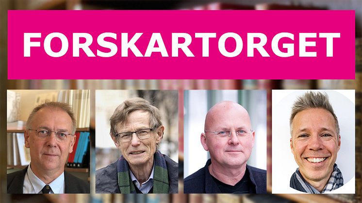 Forskarna och författarna Peter Gillgren, Bo Lindberg, Jeff Werner och Johan Höglund medverkar med korta föredrag på Forskartorget på årets Bokmässa i Göteborg.