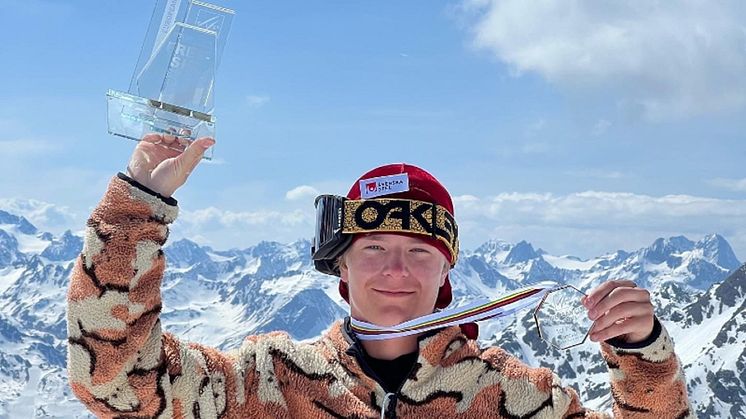 Melvin Morén vann totala Europacupen och slopestylecupen. Foto: Calle Sköld. 