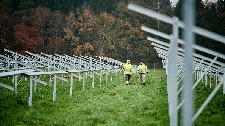 Baubeginn für den 6,5 Megawatt-Solarpark in Dallgow-Döberitz: Insgesamt wird bis 2026 ein Portfolio von 1,1 GWp errichtet (Symbolfoto). (Foto: Christian Horn für SUNOTEC)