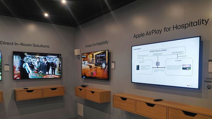 LG demonsterar marknadens första hotell-TV med Apple AirPlay