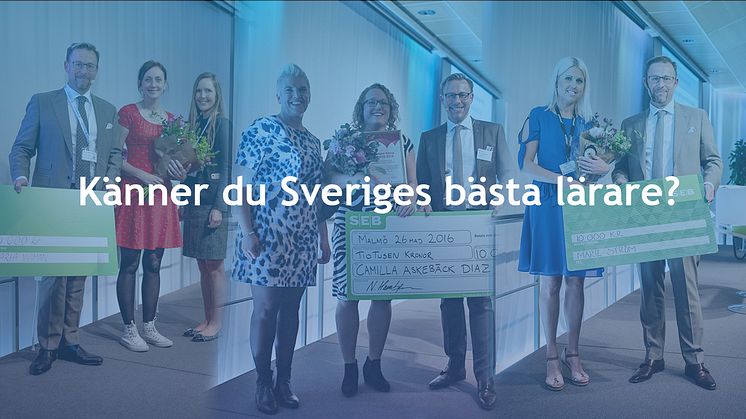 Känner du en lärare som förtjänar titeln “Sveriges bästa lärare 2022”?