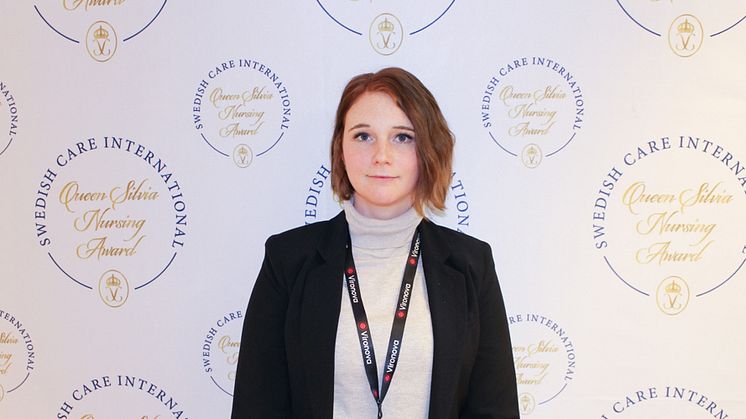 Studenten Maria Larsson har fått Queen Silvia Nursing Award 2019.