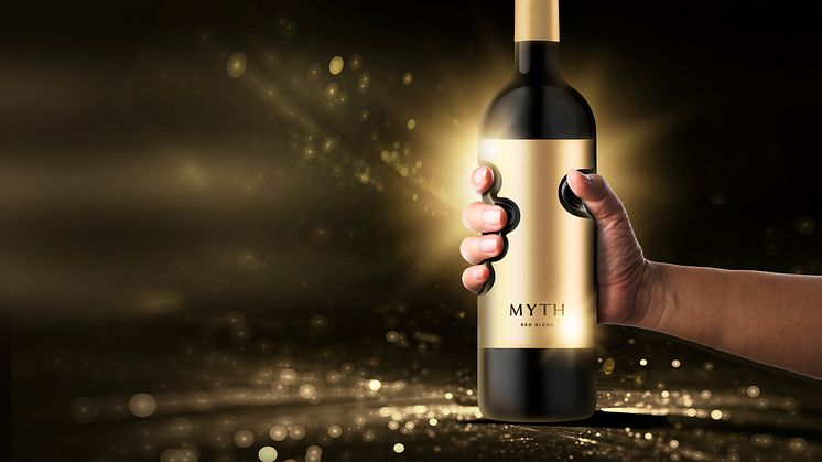 Greppa årets mest unika vinflaska – MYTH Red Blend