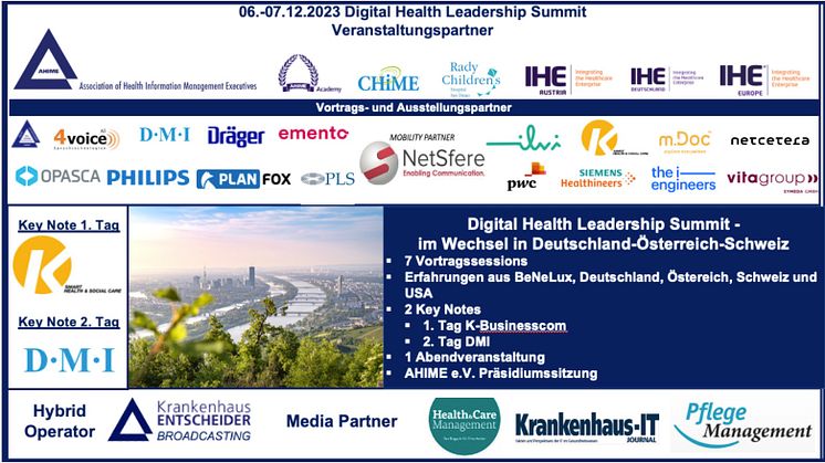 06.-07.12.2023 Vierter Digital Health Leadership Summit in D-A-CH: Innovation und Vernetzung im Gesundheitswesen