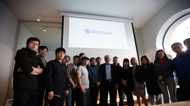 Chinese journalists discover more about Blueair during an early May visit to Blueair's corporate head office in Stockholm, the Swedish capital.