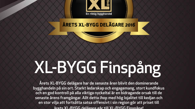 Årets XL-BYGG delägare 2016
