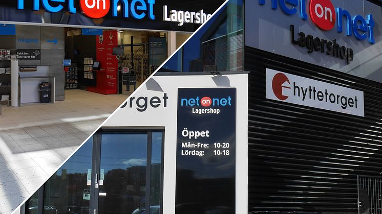 NetOnNet växer med två nya Lagershoppar i Norge