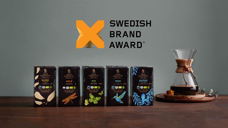 Arvid Nordquist är fortsatt Sveriges starkaste varumärke i kaffekategorin