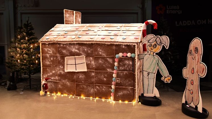 Cramon joulukampanjassa toteutettiin epätavallinen rakennusprojekti, kun ekaluokkalaisen Astan suunnittelema suuri piparkakkutalo rakentui vuokrakonekaluston avulla.