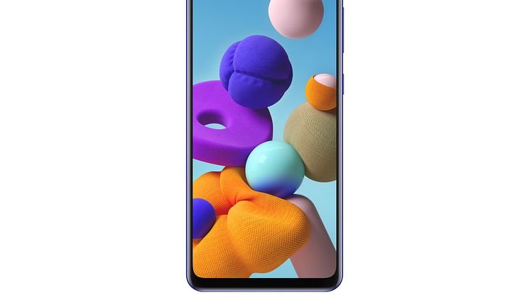 Galaxy A21s_Blue_Front