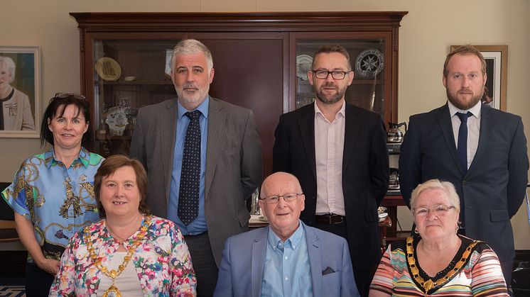 Members of the Northern Ireland Housing Council (NIHC) were welcomed to the Braid by the Mayor and Deputy Mayor of Mid and East Antrim Borough Council.
