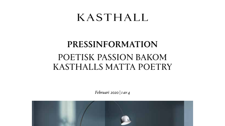 POETISK PASSION BAKOM KASTHALLS MATTA POETRY