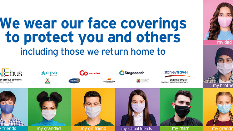 NEbus, Nexus and local authorities come together to highlight face covering message with face covering awareness week