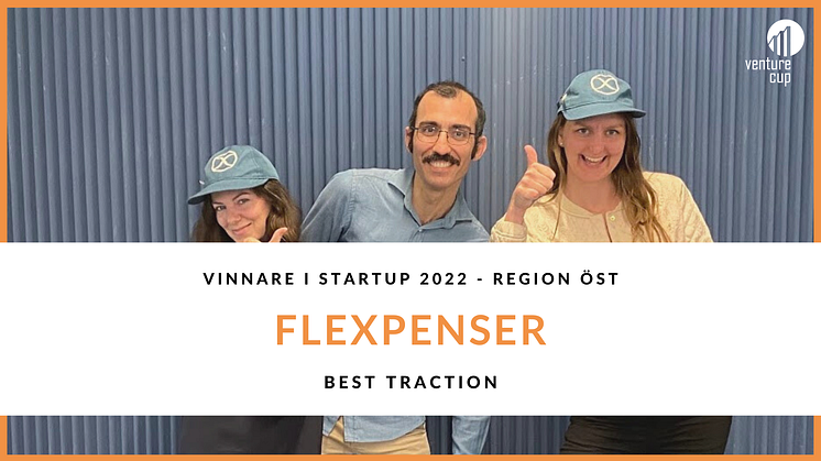 The Team behind Flexpenser who won "Best Traction" in Venture Cup's reginal final 2022 in the east region