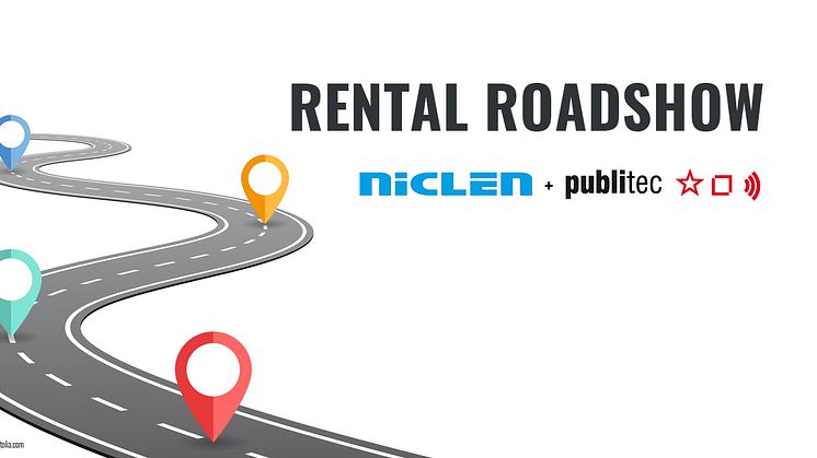 NicLen und publitec ab Ende Juni 2019 auf Rental Roadshow entlang der NicLen-Logistikroute