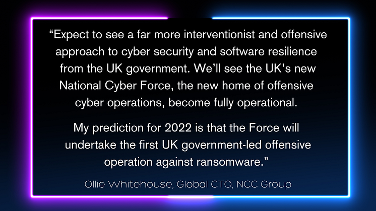 NCC Group Global Outlook for 2022 Ollie Whitehouse