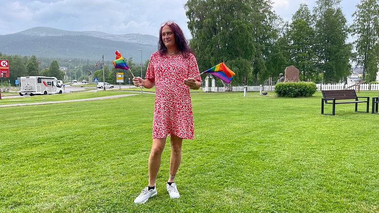 Lisanne Freudenborg, leder i foreningen TrysilPride gleder seg til å arrangere tidenes første Pride i Trysil. Foto: Destinasjon Trysil