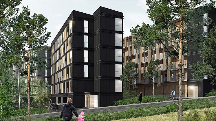 Flere boliger til den svenske ungdom | Arkitema Architects vinder konkurrencen om 124 ungdomsboliger i Tullinge skov syd for Stockholm