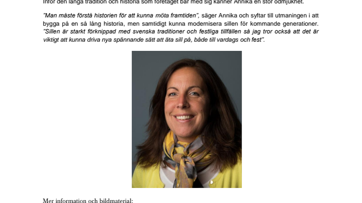 Klädesholmen Seafood utser Annika Fogelström Helmer till ny VD