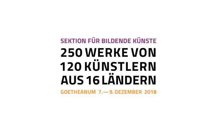 Flyer Kunstausstellung und Auktion am Goetheanum 2018