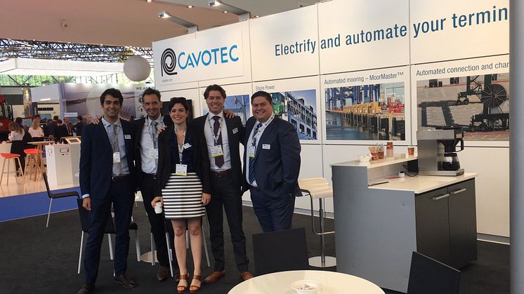 Ready to engage: the Cavotec team at TOC Europe.