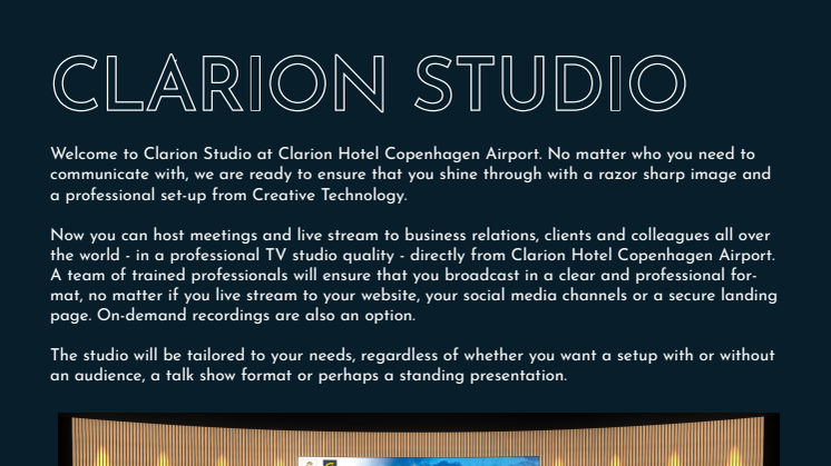 Clarion Studio præsentation