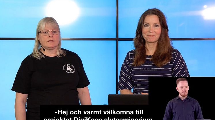 Kerstin Ivarson Ahlstrand och Karin Forsell inleder DigiKogs slutseminarium