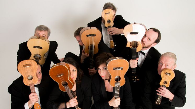 Internationella, sensationella och omåtligt populära gruppen “The Ukulele Orchestra of Great Britain” till Sverige!