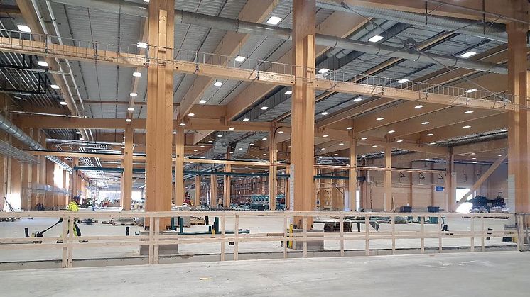 Nu byggs Nordens största fabrik i KL-trä