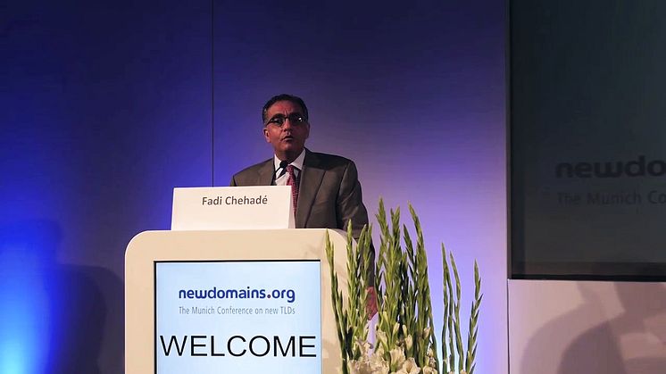 Keynote von ICANN-Chef Fadi Chehadé auf der newdomains 2013