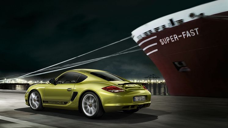 Världspremiär för Porsche Cayman R på Los Angeles Auto Show