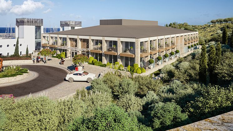 A rendering of the new boutique hotel and spa to open at Karpaz Gate Marina