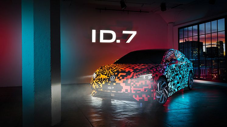 Volkswagen løfter sløret for den nye ID.7 på CES-messen i Las Vegas