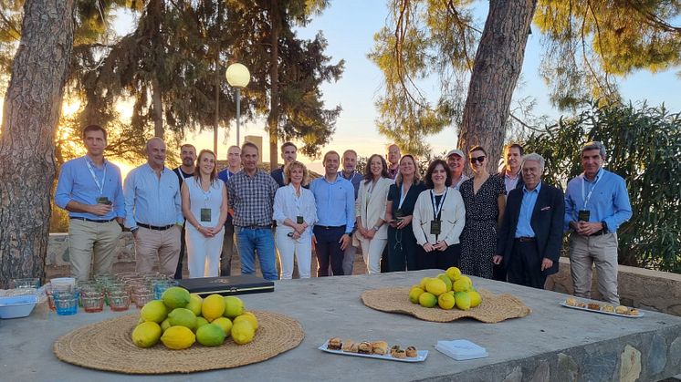 Fragrance and cosmetics value chain visit Murcia lemon fields 