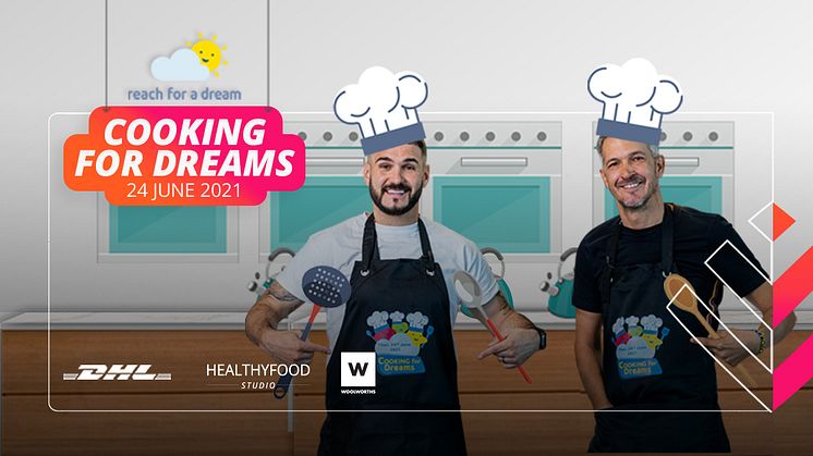 Celebrity chefs J’Something and David Higgs will be Cooking for Dreams with Discovery Vitality and Reach For a Dream