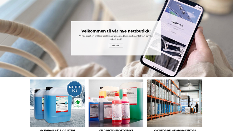 Arom-dekor Kemi lanserer ny nettbutikk for B2B kunder i Norge