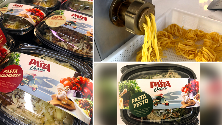 Portioner med färsk pasta