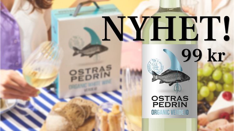 Nyhet! Nu finns favoriten Ostras Pedrin Organic Verdejo även på flaska
