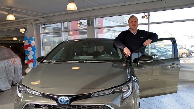 Bodø: Salgssjef Tom Fossen fra Nordvik er klar for lansering av nye Corolla.